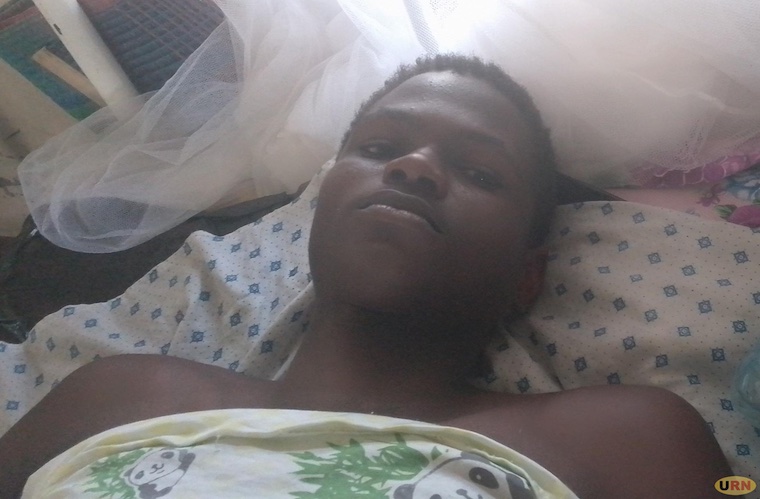 Abraham Obadia in his hospital bed